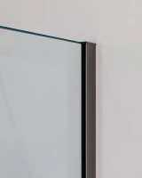Душевой уголок Cezares Slider AH 2 80/90-90/100 C GM профиль оружейная сталь, стекло прозрачное