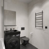 Полотенцесушитель электрический EWRIKA Гера 40x80, черный