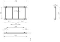 Полотенцесушитель электрический EWRIKA Гера 40x80, черный