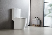 Унитаз-компакт напольный AZARIO Leo AZ-1253CT с микролифтом, безободковый