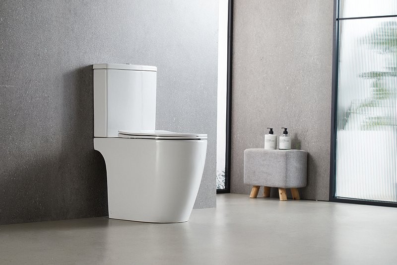 Унитаз-компакт напольный AZARIO Leo AZ-1253CT с микролифтом, безободковый