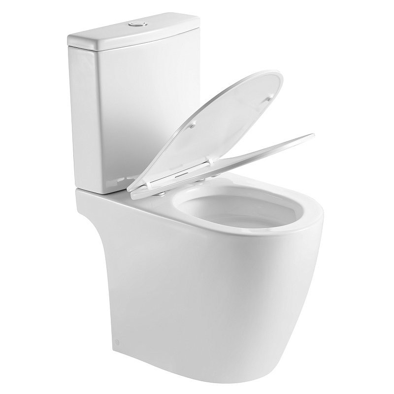 Унитаз-компакт напольный AZARIO Leo AZ-1253CT с микролифтом, безободковый