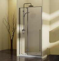 Душевая дверь в нишу Vincea Slim-N VDPH-5SN100CLGM 100 см, профиль вороненая сталь, стекло прозрачное
