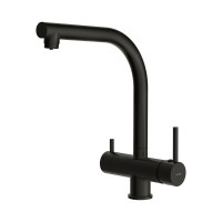 Смеситель для кухни Cersanit Crea 68223 матовый черный Смеситель для кухни Cersanit Crea 68223 матовый черный