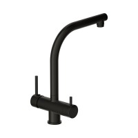 Смеситель для кухни Cersanit Crea 68223 матовый черный Смеситель для кухни Cersanit Crea 68223 матовый черный