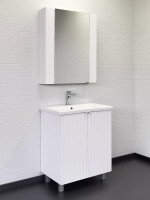 Тумба с раковиной Comforty Лима 70 напольная, матовая белая