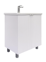 Тумба с раковиной Comforty Лима 70 напольная, матовая белая