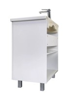 Тумба с раковиной Comforty Лима 70 напольная, матовая белая