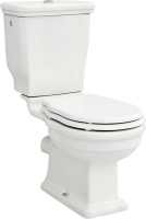 Унитаз-компакт напольный ArtCeram Hermitage WC с микролифтом, фурнитура хром