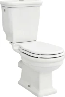 Унитаз-компакт напольный ArtCeram Hermitage WC с микролифтом, фурнитура хром