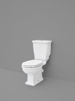 Унитаз-компакт напольный ArtCeram Hermitage WC с микролифтом, фурнитура хром