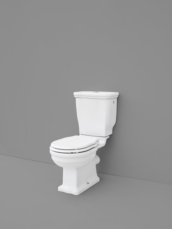 Унитаз-компакт напольный ArtCeram Hermitage WC с микролифтом, фурнитура хром