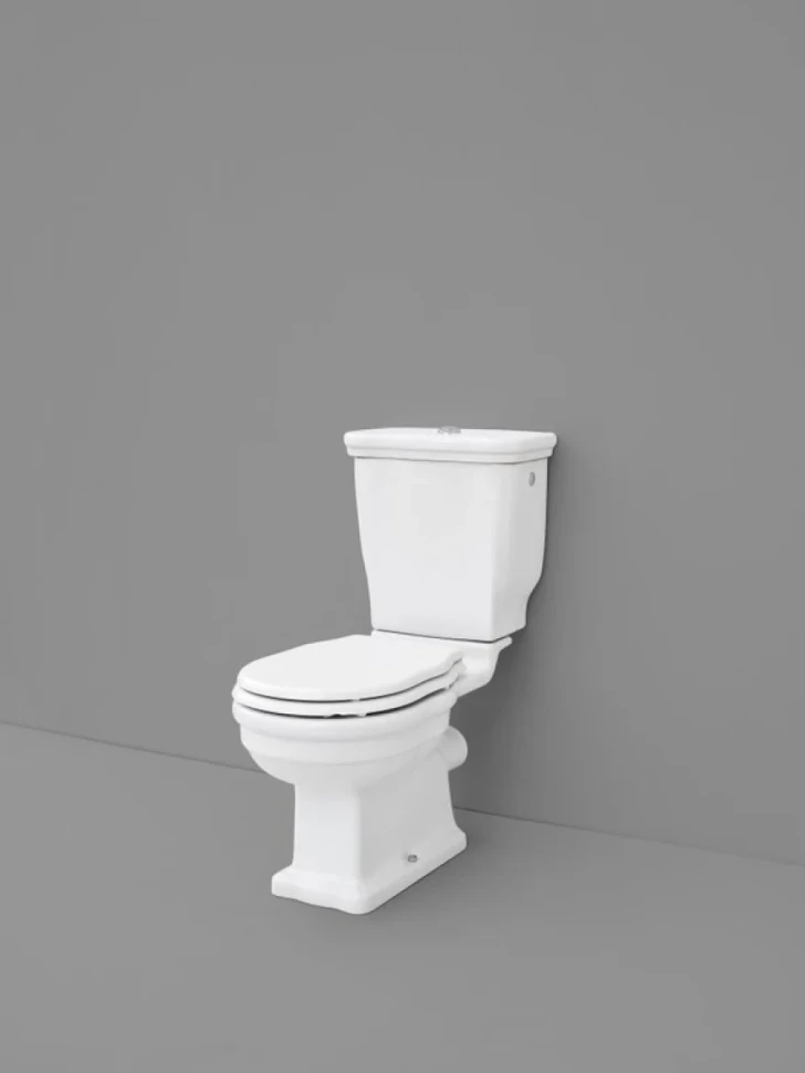 Унитаз-компакт напольный ArtCeram Hermitage WC с микролифтом, фурнитура хром