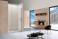 Душевая дверь в нишу Vincea Extra VDP-1E8090CL 80/90 см, стекло прозрачное, хром