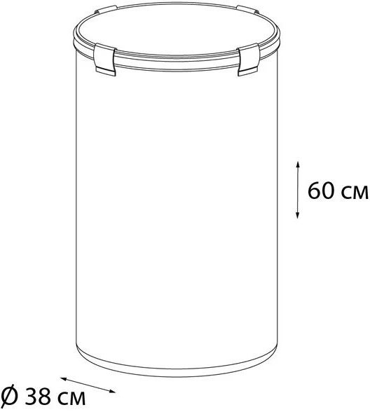 Корзина для белья Fixsen 1000 FX-1031B