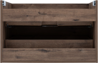 Тумба с раковиной Aquanet Алвита New 80 подвесная, дуб веллингтон табак, 2 ящика