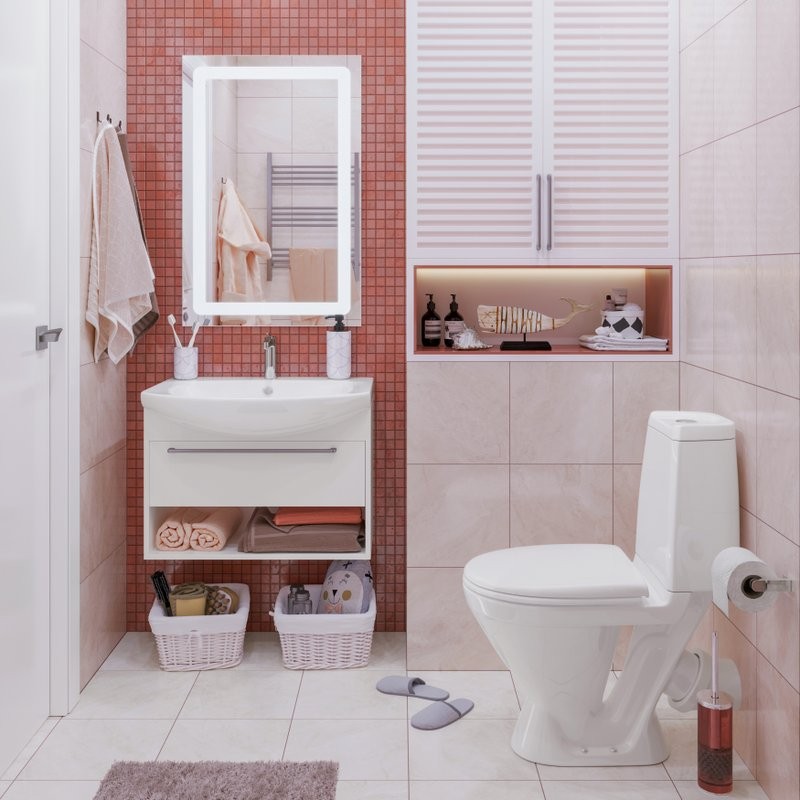 Унитаз-компакт напольный Sanita Кама стандарт глянцевый белый