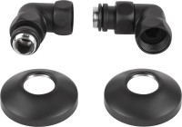 Полотенцесушитель водяной Secado Триада 1 КСП 80x55 см, матовый черный, лесенка, с полкой