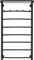Полотенцесушитель электрический Secado Милан 1 КСП 100x50 см, подключение слева, матовый черный, лесенка, с полкой