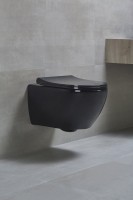 Унитаз подвесной beWash Bogen 88303606 с сиденьем микролифт, с функцией биде, черный
