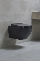 Унитаз подвесной beWash Bogen 88303606 с сиденьем микролифт, с функцией биде, черный