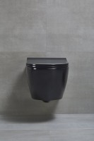 Унитаз подвесной beWash Bogen 88303606 с сиденьем микролифт, с функцией биде, черный
