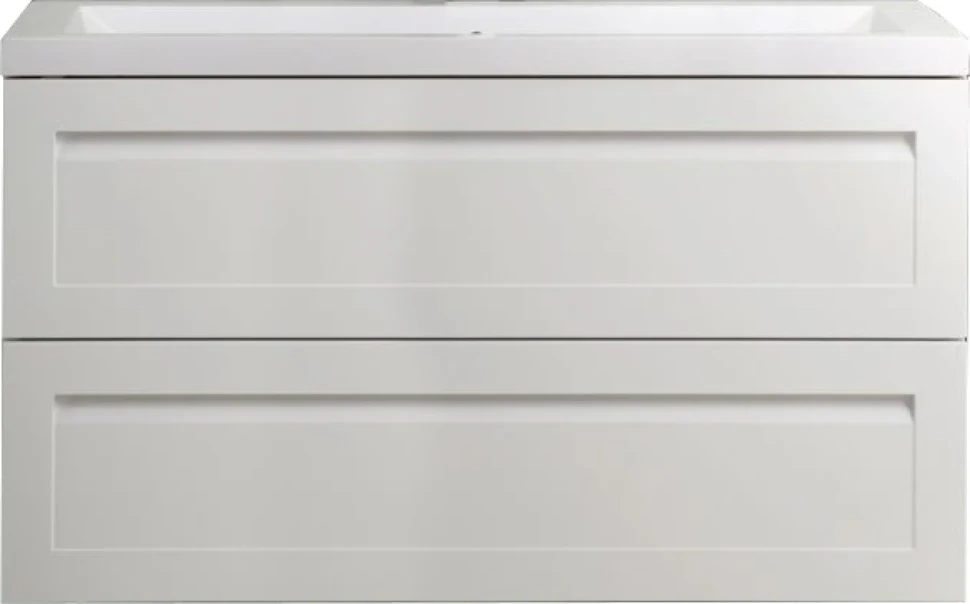 Тумба под раковину Art&Max Platino 100 подвесная, белая матовая, под раковину AM7117-100
