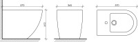 Биде напольное Ceramicanova Metropol CN4005