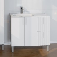 Мебель для ванной комнаты СаНта Вега 90 напольная, белая