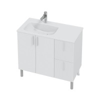 Мебель для ванной комнаты СаНта Вега 90 напольная, белая