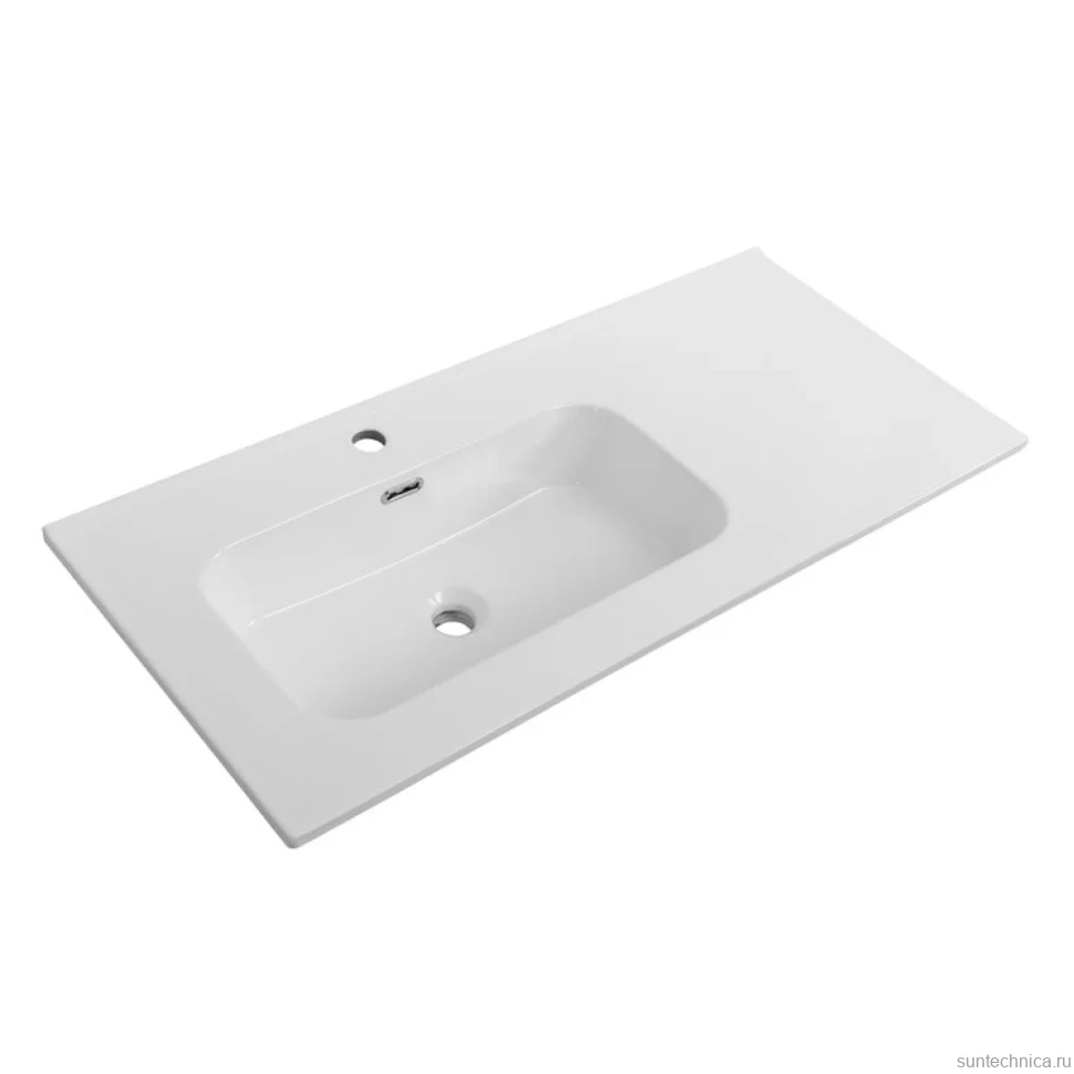 Мебель для ванной комнаты Cezares Duet 100 L bianco lucido, раковина Cezares CZR-8095-100-L