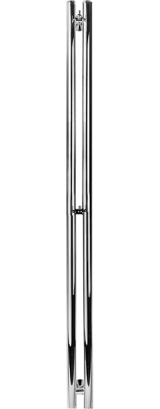 Полотенцесушитель водяной Secado Бергамо 2К 1300х70 130x10 см, хром, I-образный