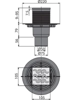 Душевой трап AlcaPlast APV202 Душевой трап AlcaPlast APV202