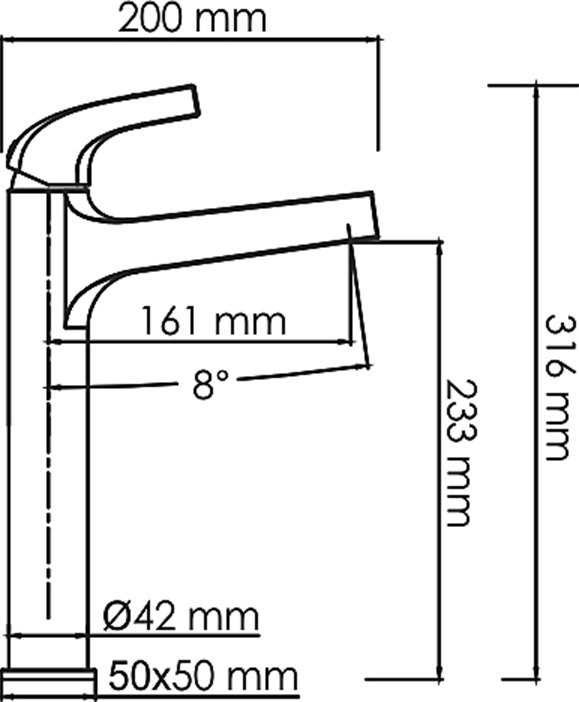 Смеситель для раковины Wasserkraft Sauer 7103Н
