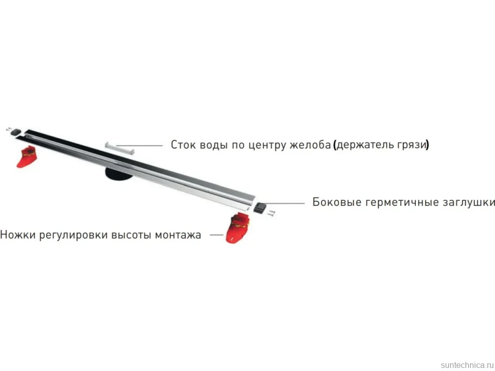 Душевой трап (лоток) Berges Super Slim 090153 70 см