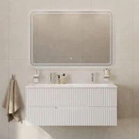 Мебель для ванной комнаты Cezares Duet 120 bianco lucido, раковина Cezares CZR-8073-120-1-2