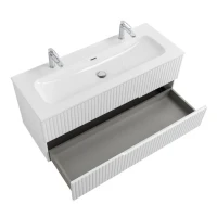 Мебель для ванной комнаты Cezares Duet 120 bianco lucido, раковина Cezares CZR-8073-120-1-2