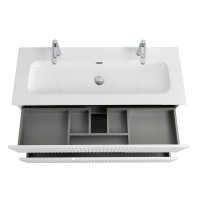 Мебель для ванной комнаты Cezares Duet 120 bianco lucido, раковина Cezares CZR-8073-120-1-2