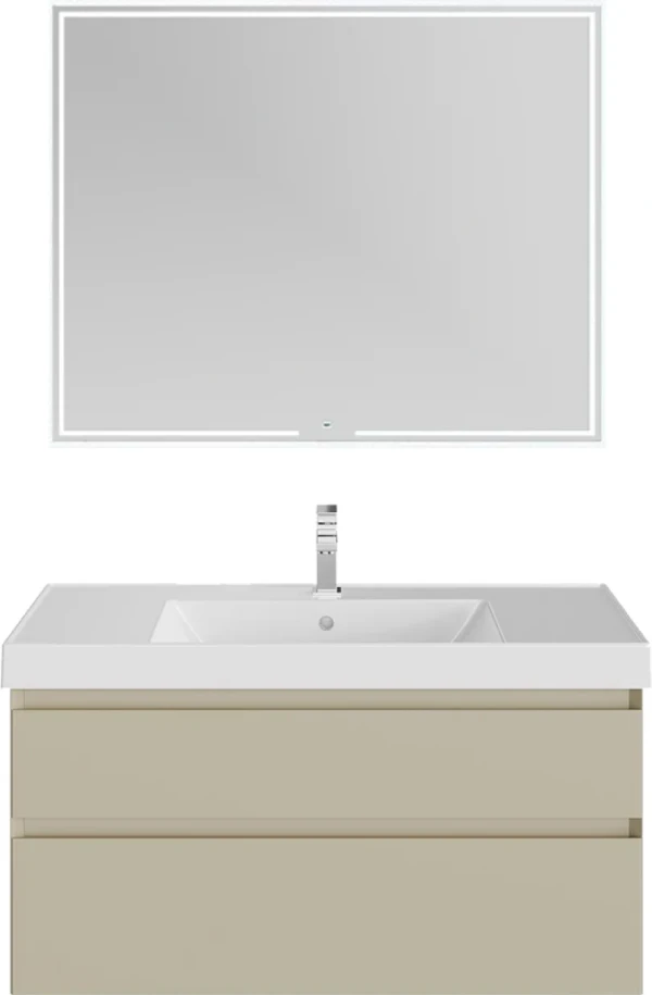 Мебель для ванной комнаты KERAMA MARAZZI Cubo 100 подвесная, лимо матовая