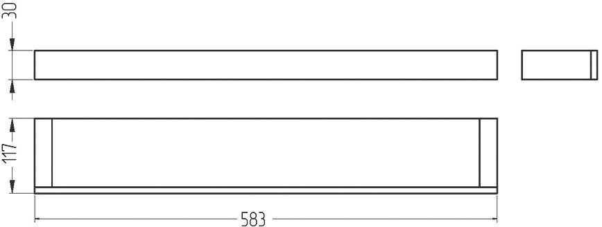 Полка Migliore Kvant 30237 золото