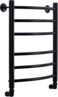 Полотенцесушитель водяной Comfysan Noumi W-6 60х40 60x45 см, черный матовый, лесенка