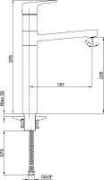 Смеситель для раковины E.C.A. Luna 102808949EX золото