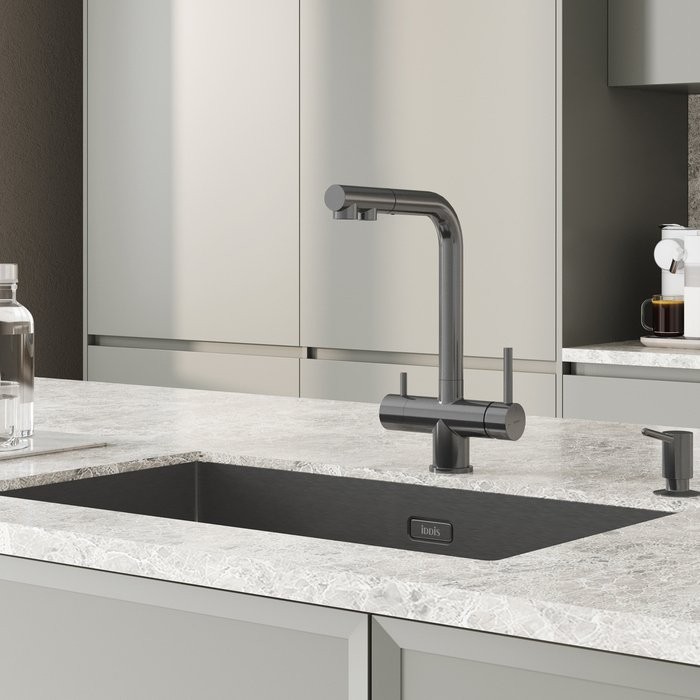 Смеситель для кухни IDDIS Umbra UMBGMPFi05 матовый графит