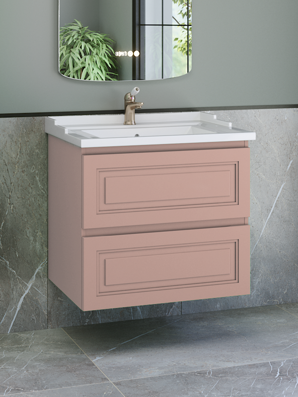 Тумба с раковиной Caprigo Wales 70 пудра