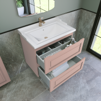 Тумба с раковиной Caprigo Wales 70 пудра