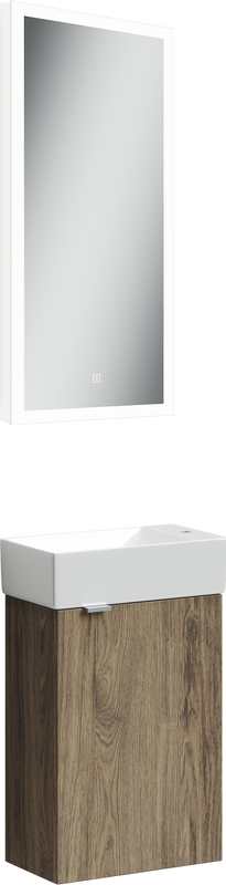 Мебель для ванной комнаты Sancos Mini 35 R подвесная, дуб чарльстон