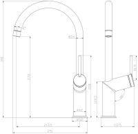 Смеситель для кухни Lemark Minima LM3805C