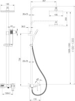 Душевая стойка Lemark Contest LM5862CW