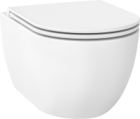 Унитаз подвесной Wellsee Chalice Perfection 182608001 безободковый, с микролифтом, матовый белый