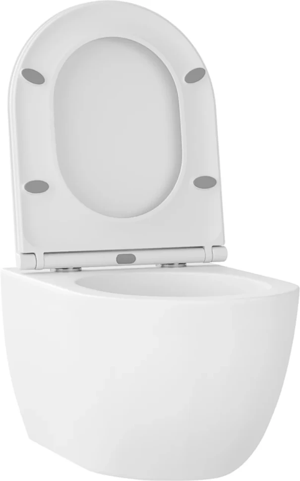 Унитаз подвесной Wellsee Chalice Perfection 182608001 безободковый, с микролифтом, матовый белый